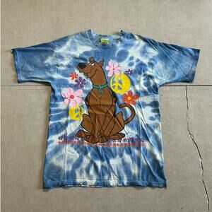 90s Vintage Scooby Doo Tie Dye T Shirt Size L